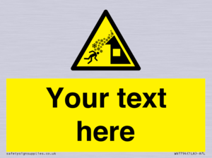 Custom warning roof avalanche